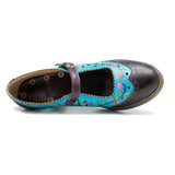 Moggy's Genuine Leather Pumps Hand-painted Shoes