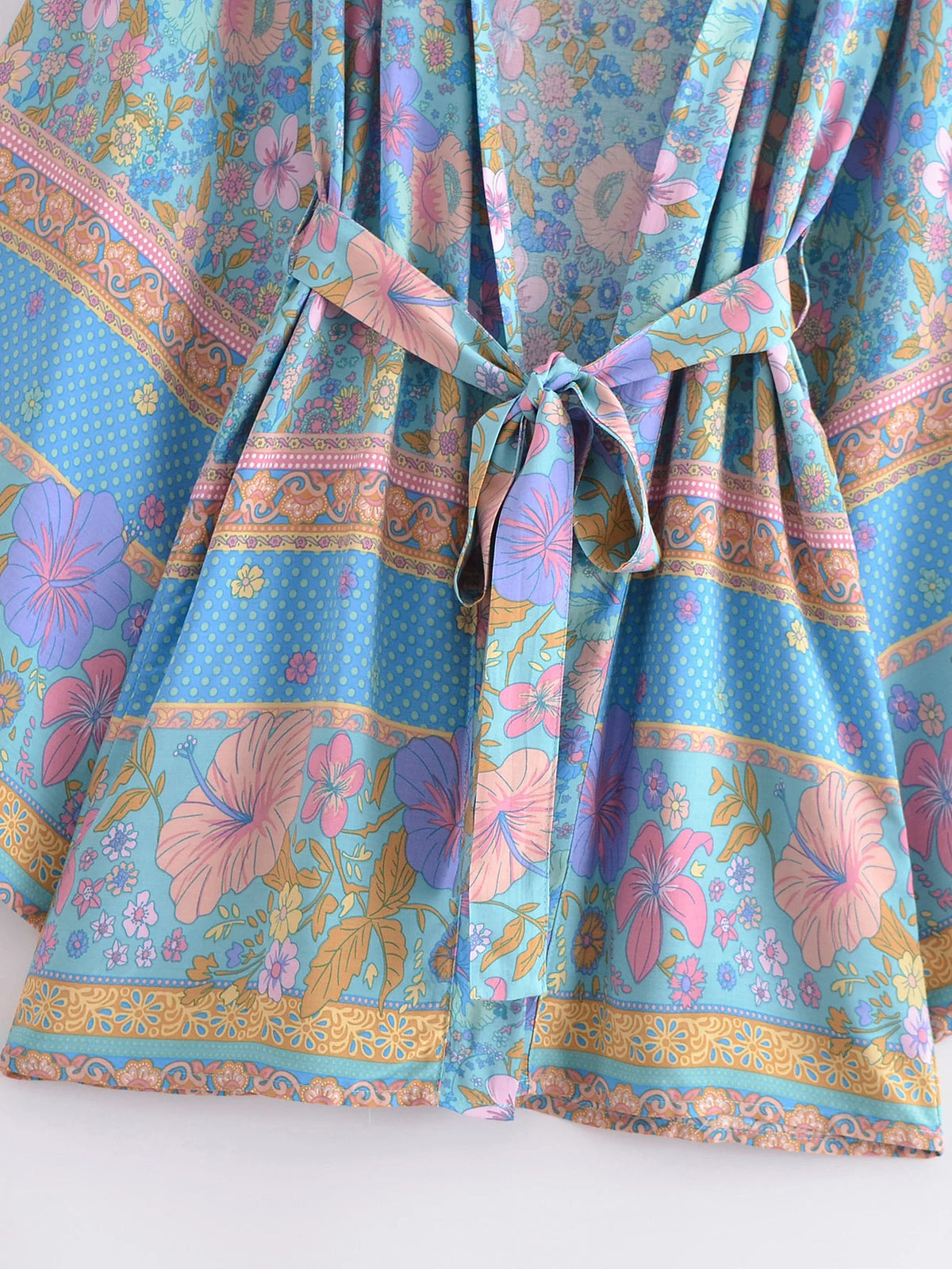 Boho Cover Ups Short Kimono
