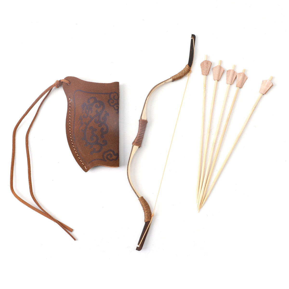 Miniature Bow and Arrow 1/6 Doll Archery Prop Set