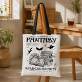 Fantasy Readers Society Canvas Totes B-Bag Storage Bags Large Capacity Shopping Bag