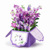 Paper Flower Greeting Card With Envelope 3D Pop-up Box