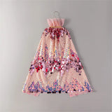 Shiny Rainbow Sequin Cloak Halloween Children's Dress Up Cape