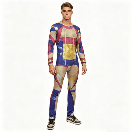Superhero Carlos Cosplay Descendants Jumpsuit for Kids & Adults Halloween Stage Children's Book Week Costumes Boys