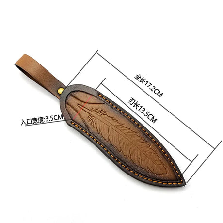 17CM Genuine Leather Knife Sheath Scabbard Tool Cover
