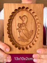 Farmhouse Wooden Cookie Moulds Baking Tools Gift for Bakers