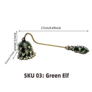 Candle Snuffers Enamel Diamonte Encrusted Long Handle Candle Extinguishers Home Decor