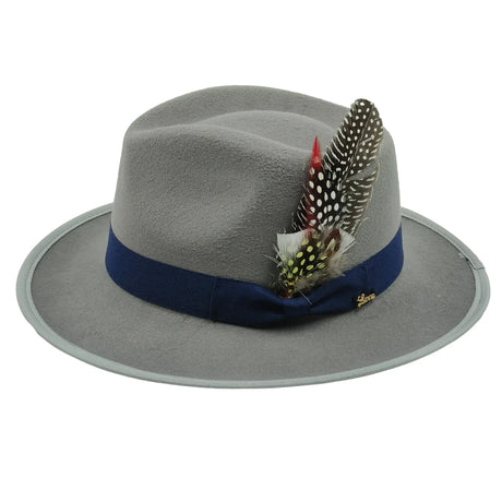 Bowknot Feather Belt Fedora Hats Unisex
