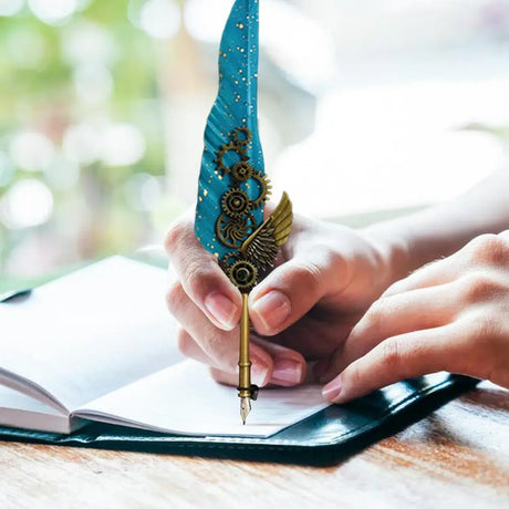 The Captain's Feather Pen Set Calligraphy Stationery Gift Box