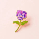 Wildflower Botanical Enamel Pins Badges