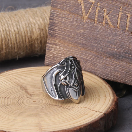 Viking Mens 316L Stainless Steel Raven Ring Norse Viking Scandinavian Crow Nordic Amulet Jewellery Gifts