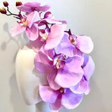 Handcrafted Large Realistic Orchid Statement Headpiece Floral Headband for Weddings Races Photoshoots