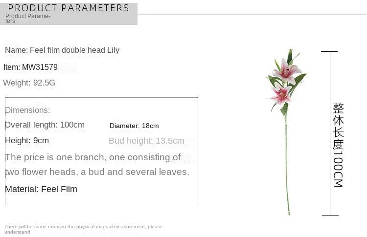 Lily Flower 86CM Artificial Flower Arrangement