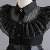 Wednesday Addams Cosplay Costume for Girls Halloween Book Week 3-12 Years