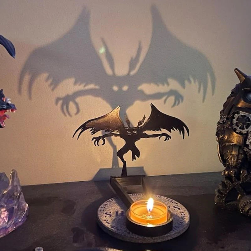 Krampusnacht Shadow Caster Candle Holder Shadow Projection Halloween Decoration