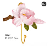 Handpainted Resin Flowers Hooks Rose Lotus Peach Blossom Hydrangea plus more