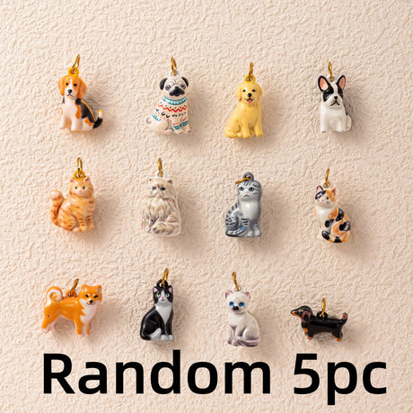 Our Beloved Pets Animal Charm Pendants Stainless Steel PVD 18K Gold Plated For DIY Necklace Bracelet Jewellery Making