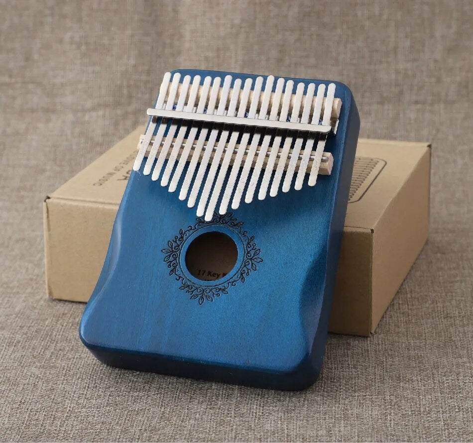 Kalimba Thumb Piano 17 Keys Mahogany Wood Musical Instrument