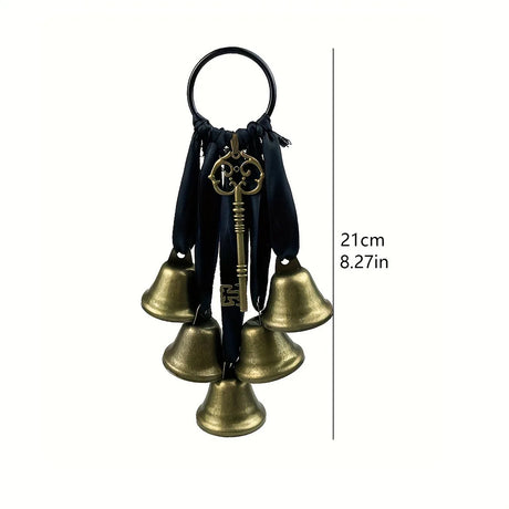 Iron Witch Wind Chimes Door Handle Decorative Bells Home Protection