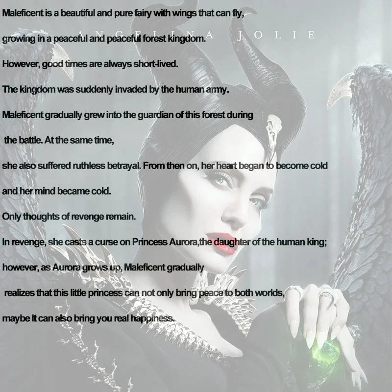 Girls Maleficent Black Tutu Halloween Costume with Feather Shawl
