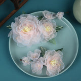 Silk Peony Hair Clip 1/2pcs Flower Hairpins Handmade Bridal Hair Accessories
