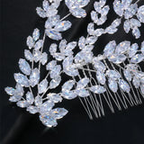 Wedding Hair Accessories Cubic Zircon Bridal Hair Combs Headpieces Hair Jewellery