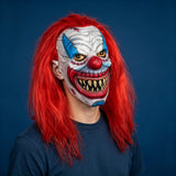 Horror Red-Haired Clown Latex Mask Halloween Props Costumes