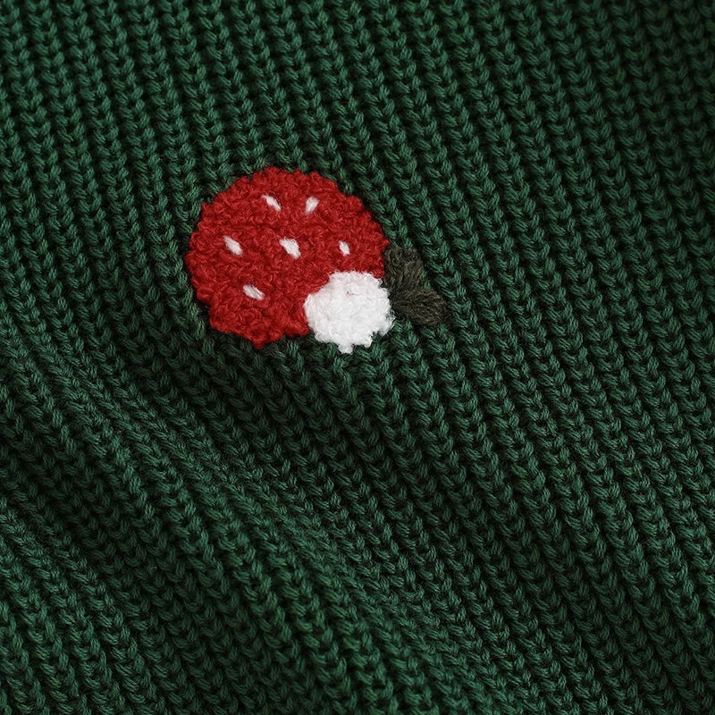 Childrens' Embroidered Mushroom Sweater