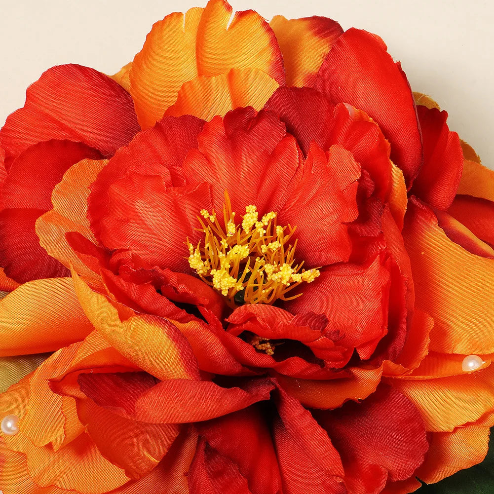 15cm Large Blooming Rose Flower Hair Clip & Brooch