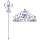 Mermaid Accessories Gloves Wand Crown Jewellery Set Wig Necklace Braid Cosplay Halloween Birthday Party