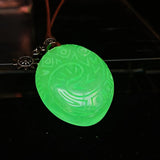 Glowing Heart of Te Fiti Necklace Pendent Glow in the Dark Childrens Jewellery