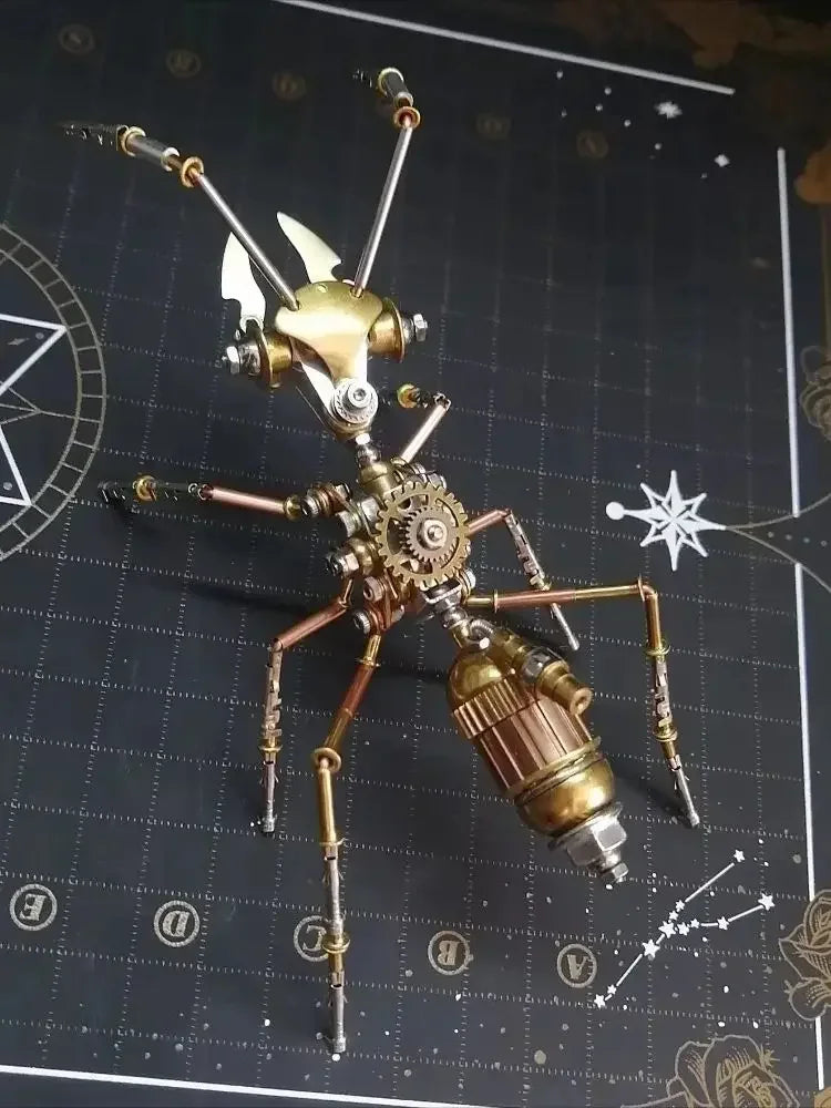 DIY Brass Model Kit Insect Dragonfly Bee Ant Steampunk Metal 3D Puzzle