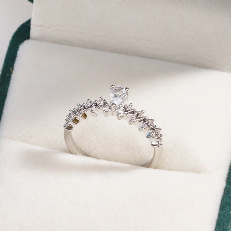 Sweet and Dainty Colourful Zircon Rings Gift Idea