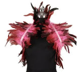 Feather Shoulder Epaulettes Festival Rave Wear
