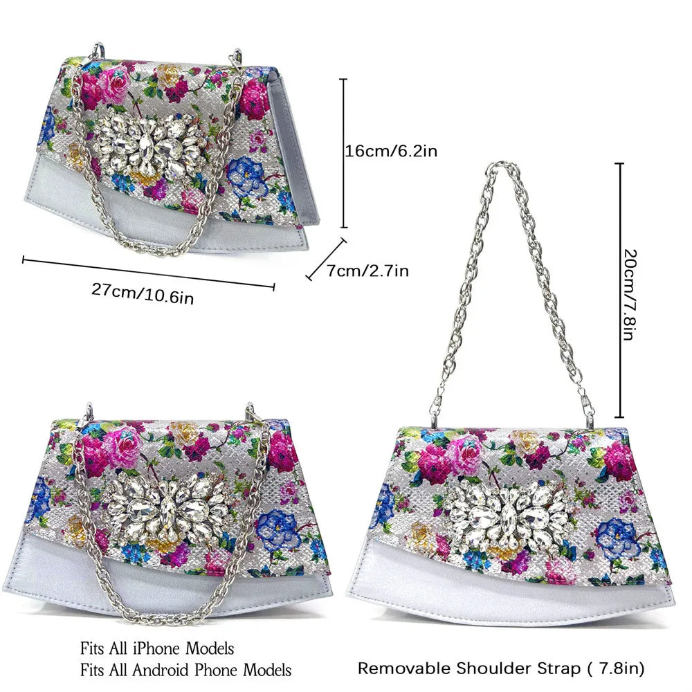 Spring Garden Party Shoes And Matching Bag Set