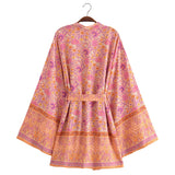 Boho Cover Ups Short Kimono