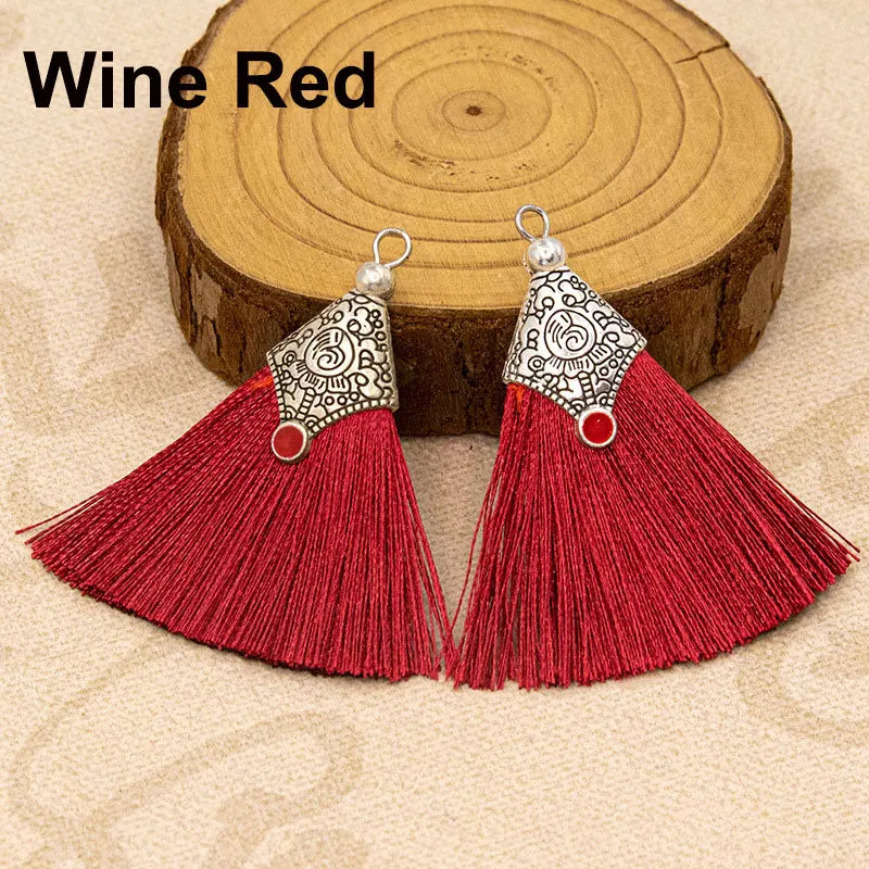 2/4/6Pcs Mini Craft Tassel Handmade Soft Silk Tassel for Earring Jewelry Making DIY Projects Keychain Bookmarks
