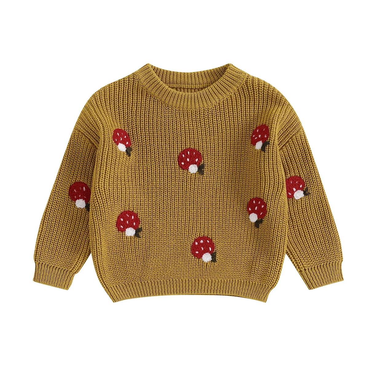 Childrens' Embroidered Mushroom Sweater
