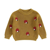 Childrens' Embroidered Mushroom Sweater