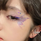 Temporary Tattoo Glitter Fairy Butterfly Face Tattoos