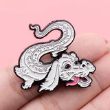 Neverending Story Falkor Luck Dragon Enamel Pins Brooches Badge Lapel Pin