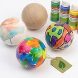 DIY Paintable Papier-mâché Balls Xmas Tree Hanging Ornaments Blank Fillable Paper Sphere