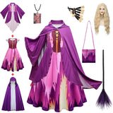 Hocus Pocus 2 Costume Girls Sanderson Sisters Children Sarah Witch Dress