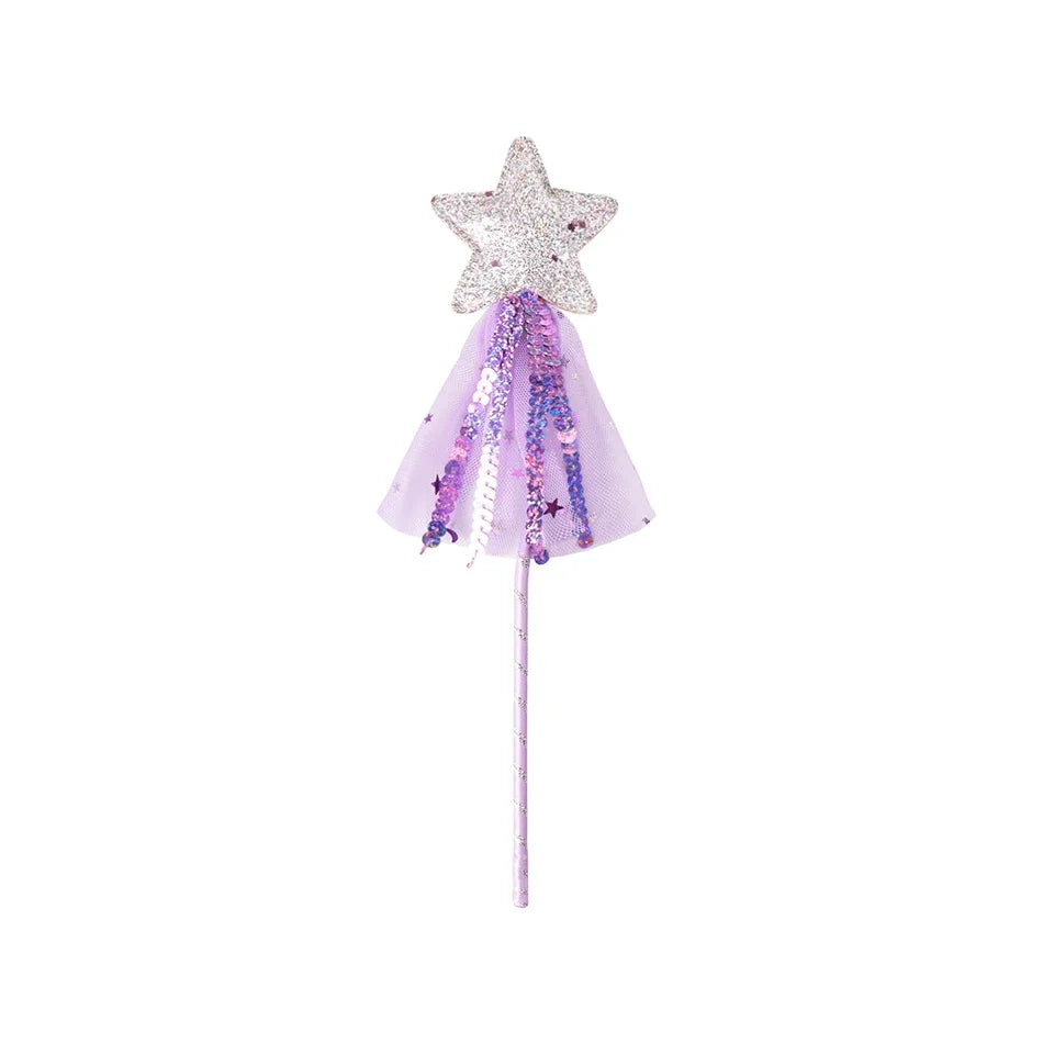Mermaid Accessories Gloves Wand Crown Jewellery Set Wig Necklace Braid Cosplay Halloween Birthday Party