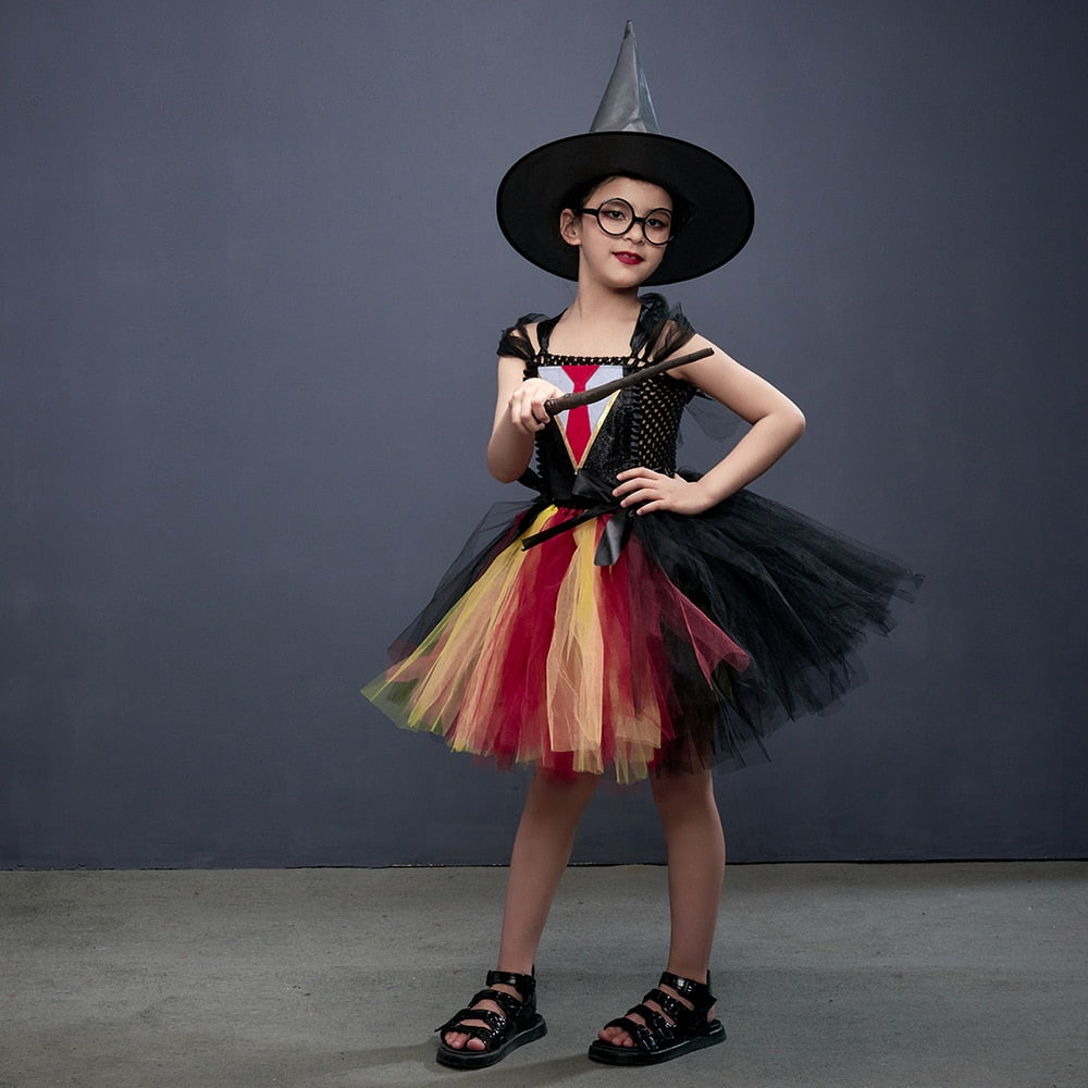 Hermoine Tulle Tutu Dress for Halloween Cosplay Costume