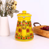 1.5L Enamel Coffee Pot Gooseneck Spout Stovetop Tea Kettle