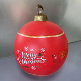 60cm Outdoor Christmas Inflatable Baubles PVC Giant Xmas Balls Decorations Toy Ball