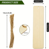Blank Wooden Bookmarks DIY Craft Idea