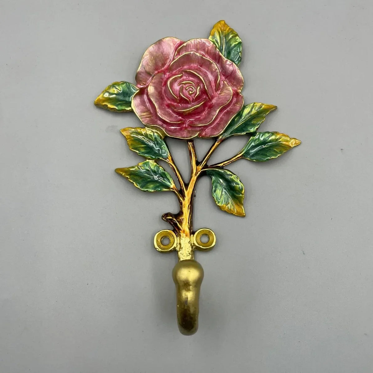 Enamel Flower Decorative Wall Hooks