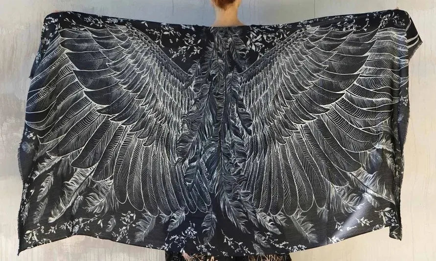 Wings Fantasy Shawl Scarf Festival Cloak Rave Accessories