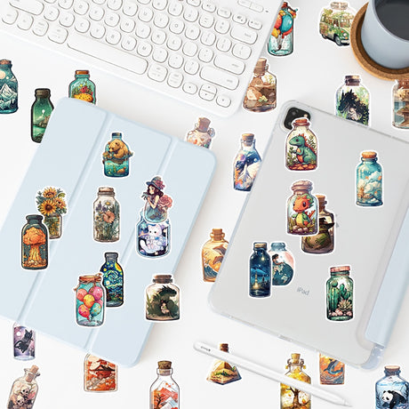 50PCS Bottle World Stickers Decals